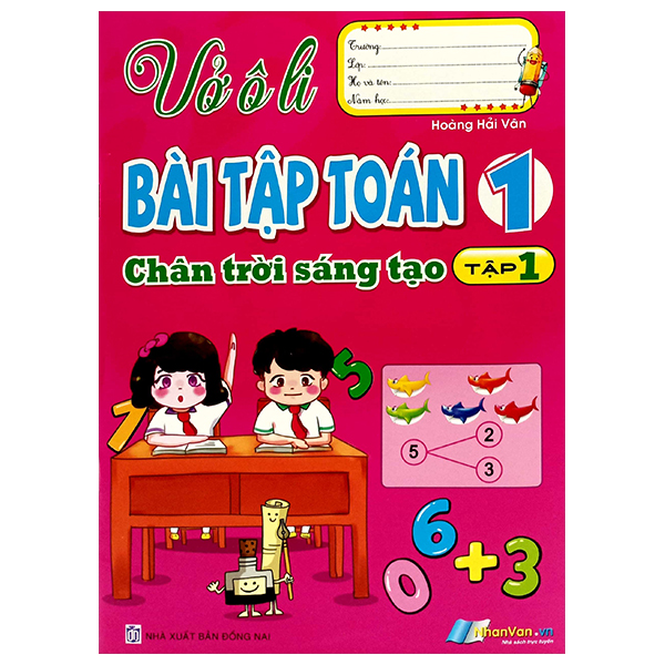 Bộ Vở Ô Li Bài Tập Toán 1 - Tập 1 (Chân Trời Sáng Tạo)