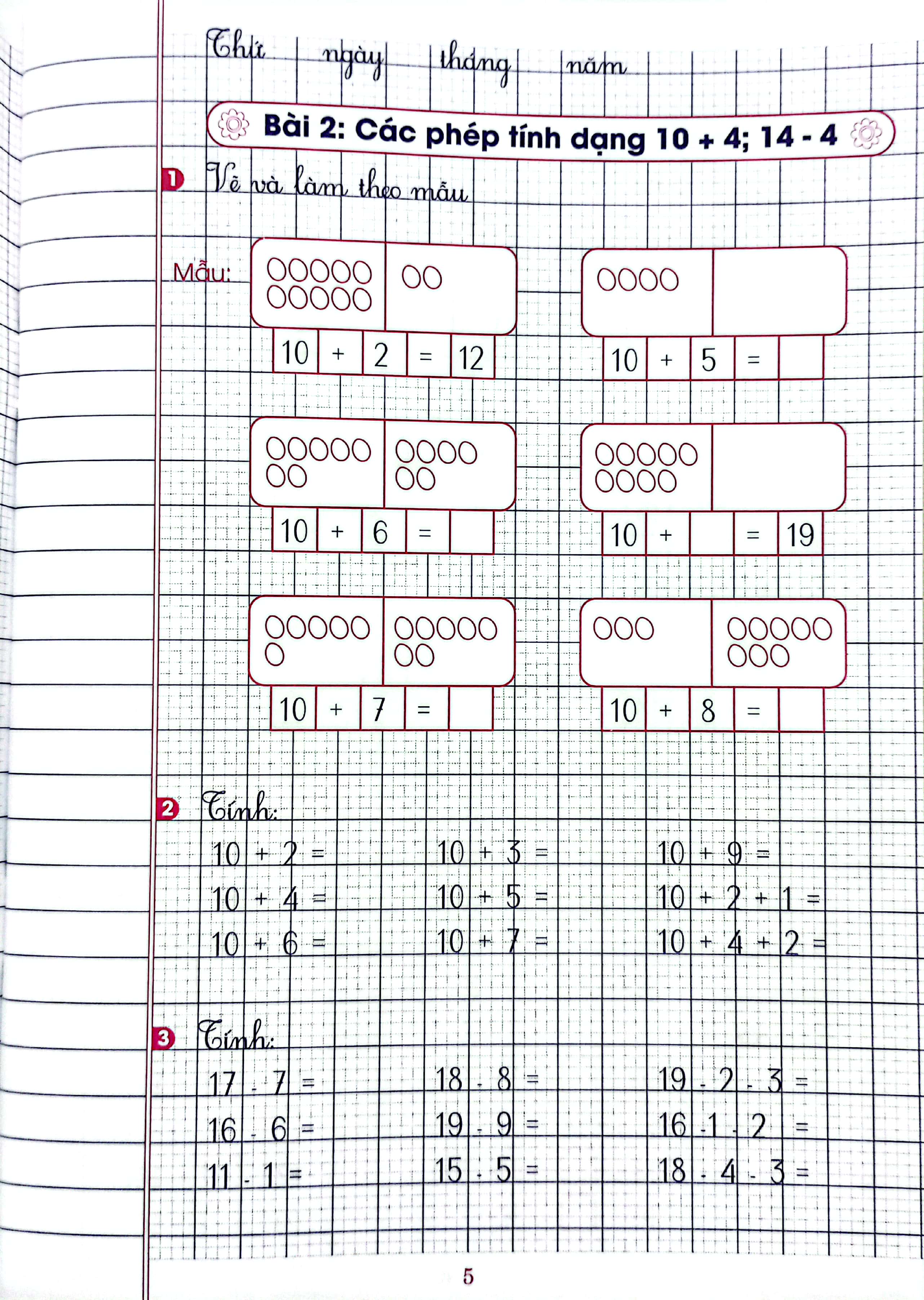 Bộ Vở Ô Li Bài Tập Toán 1 - Tập 2 (Chân Trời Sáng Tạo) - Ảnh 5