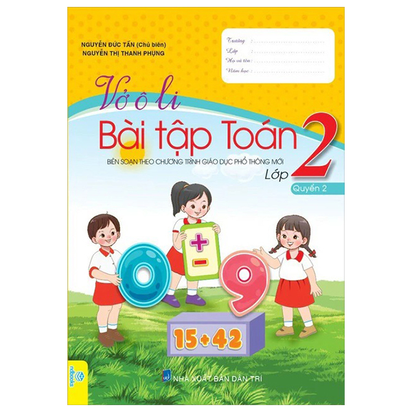 Bộ Vở Ô Li Bài Tập Toán 2 - Quyển 2