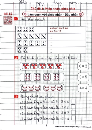 bộ vở ô li bài tập toán 2 - quyển 2 (cánh diều) (2023) - Ảnh 4
