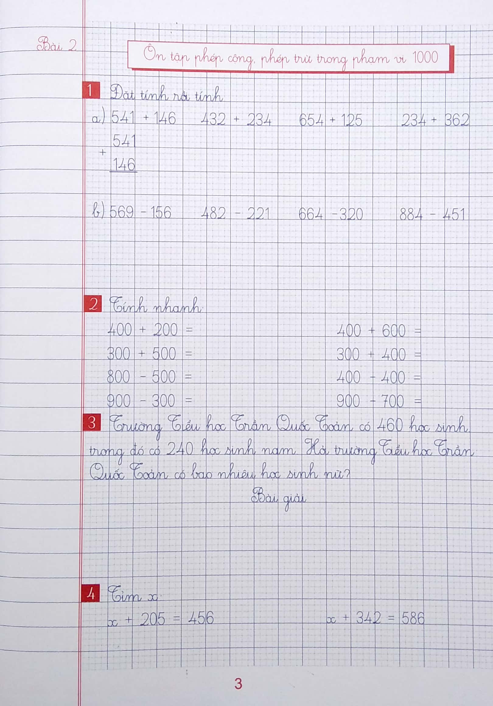 bộ vở ô li bài tập toán 3 - quyển 1 (biên soạn theo chương trình sgk "kết nối tri thức với cuộc sống") - Ảnh 5