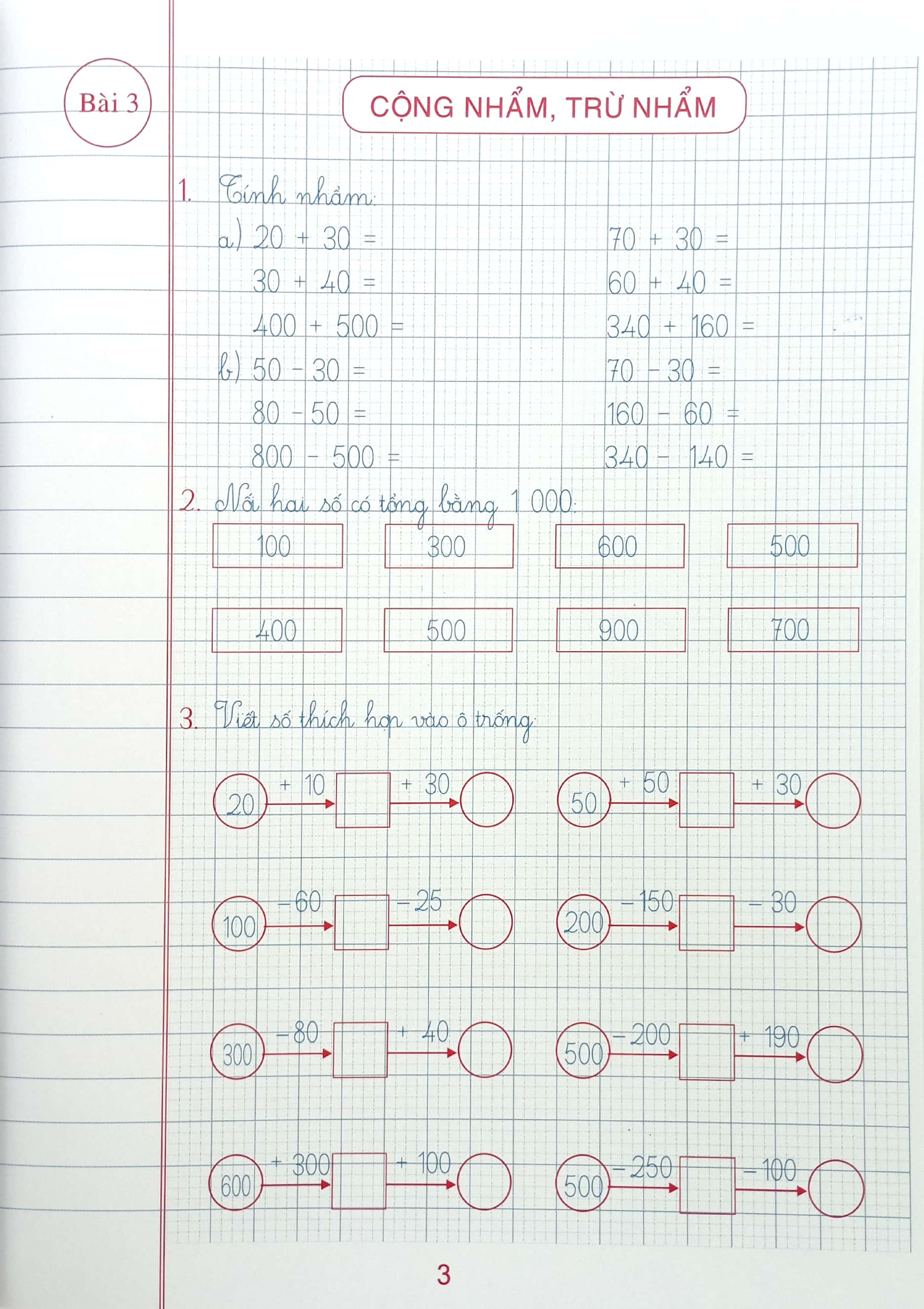 bộ vở ô li bài tập toán 3 - quyển 1 (dùng kèm bộ sách chân trời sáng tạo) - Ảnh 5