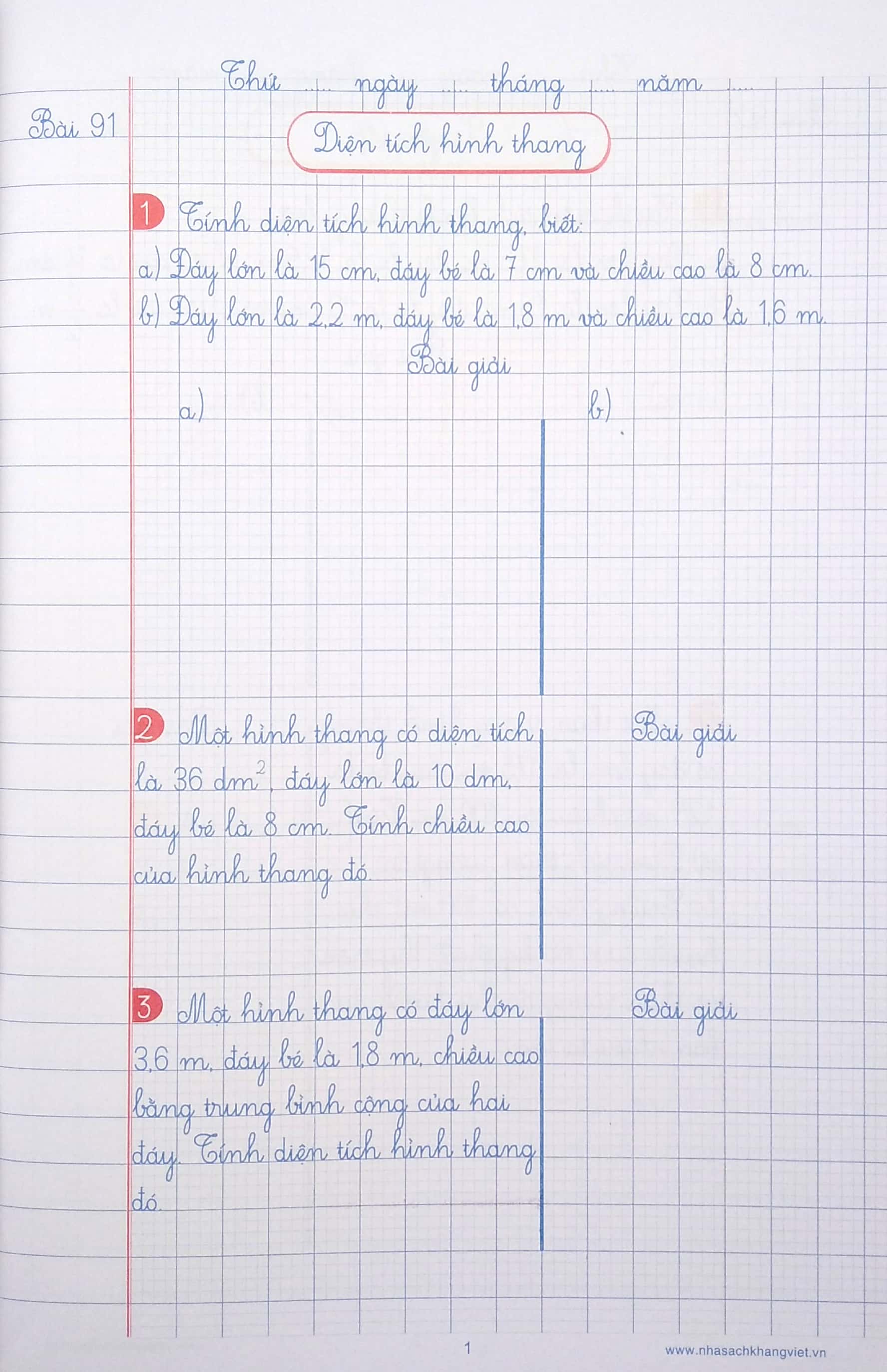 bộ vở ô li bài tập toán 5 - quyển 2 (2019) - Ảnh 3