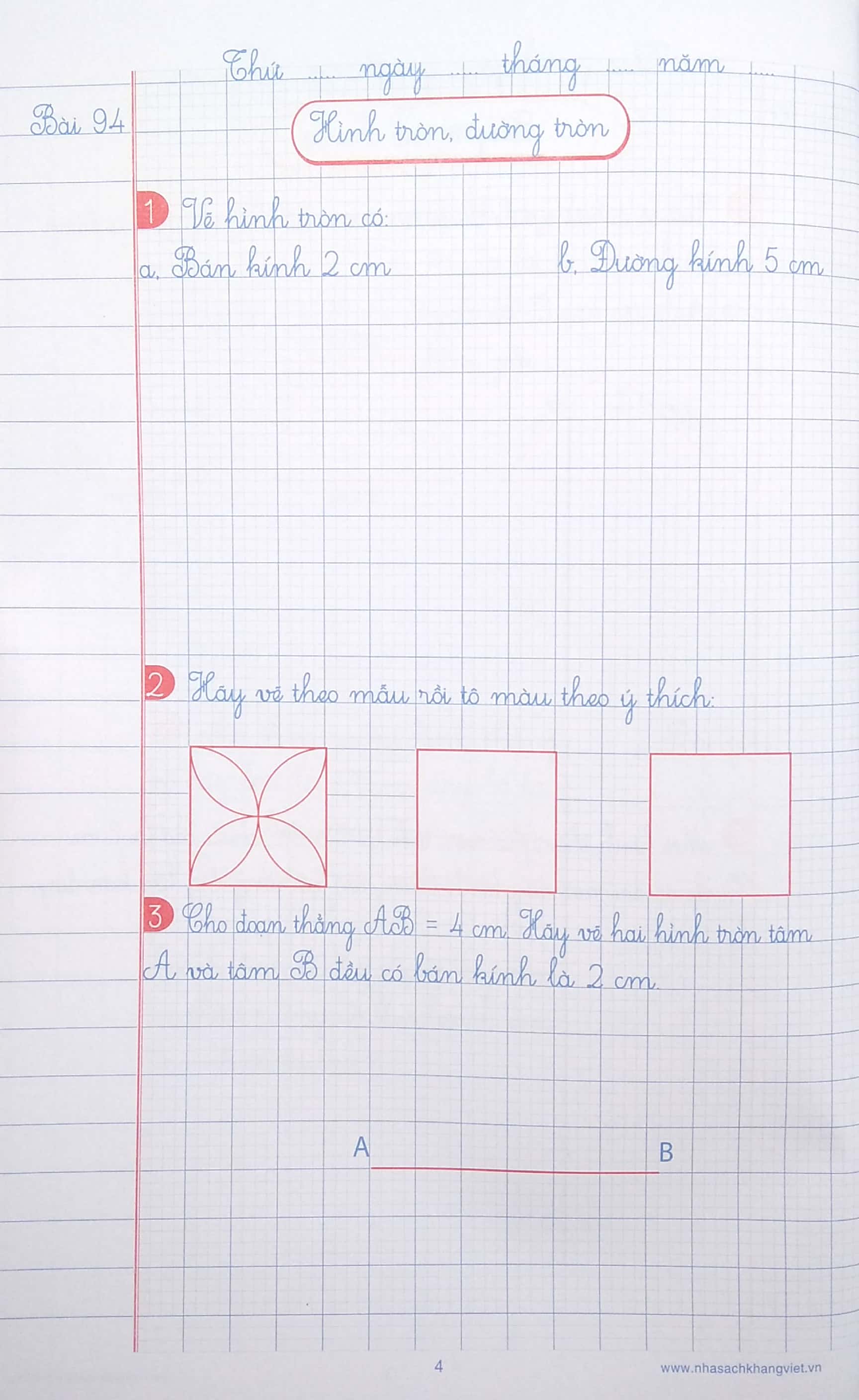 bộ vở ô li bài tập toán 5 - quyển 2 (2019) - Ảnh 6