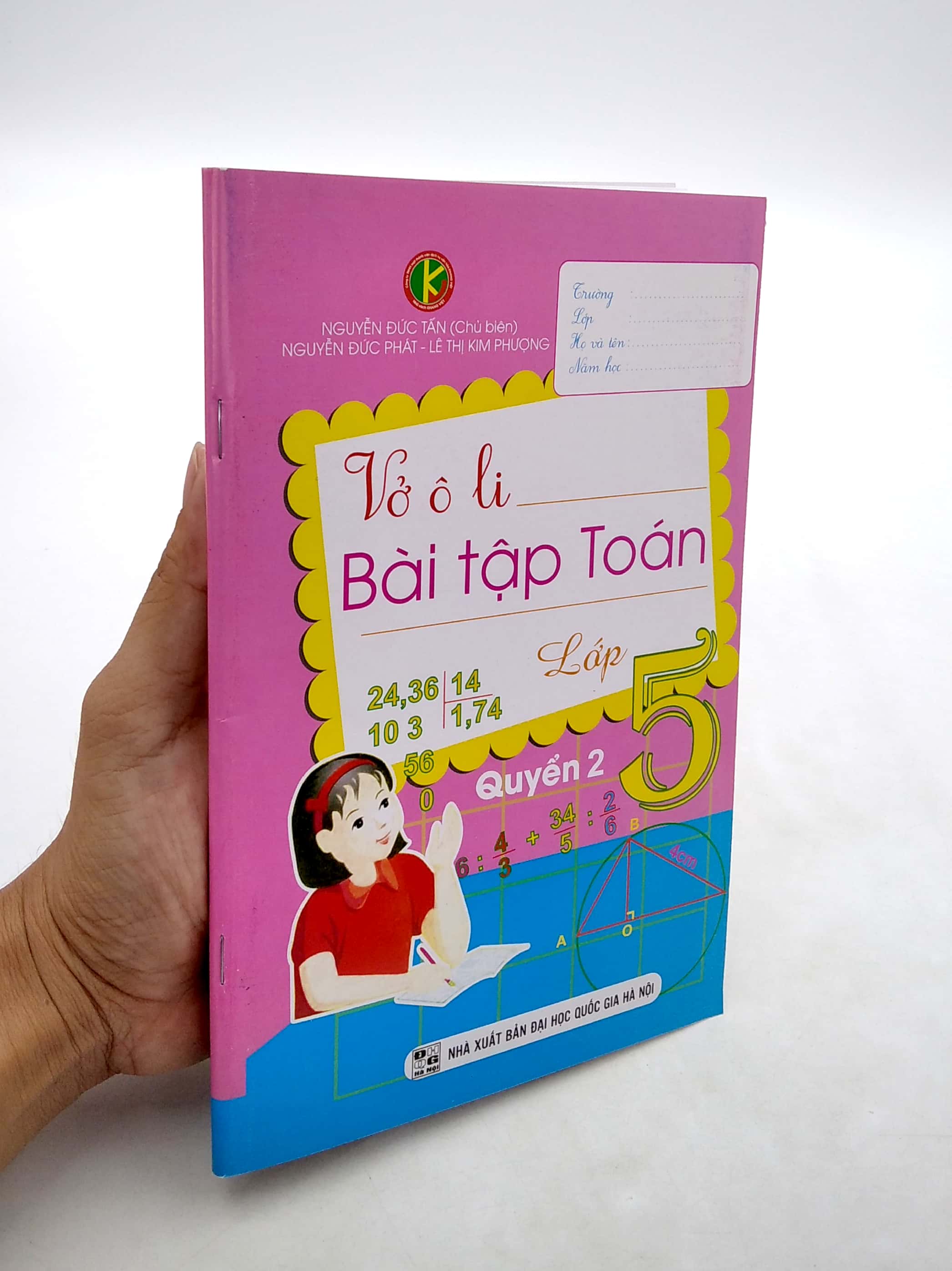 bộ vở ô li bài tập toán 5 - quyển 2 (2019) - Ảnh 7