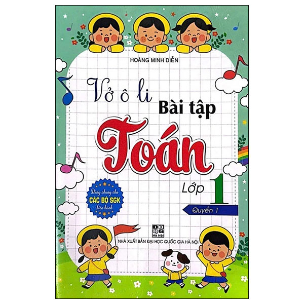 Bộ Vở Ô Li Bài Tập Toán Lớp 1 (Quyển 1)