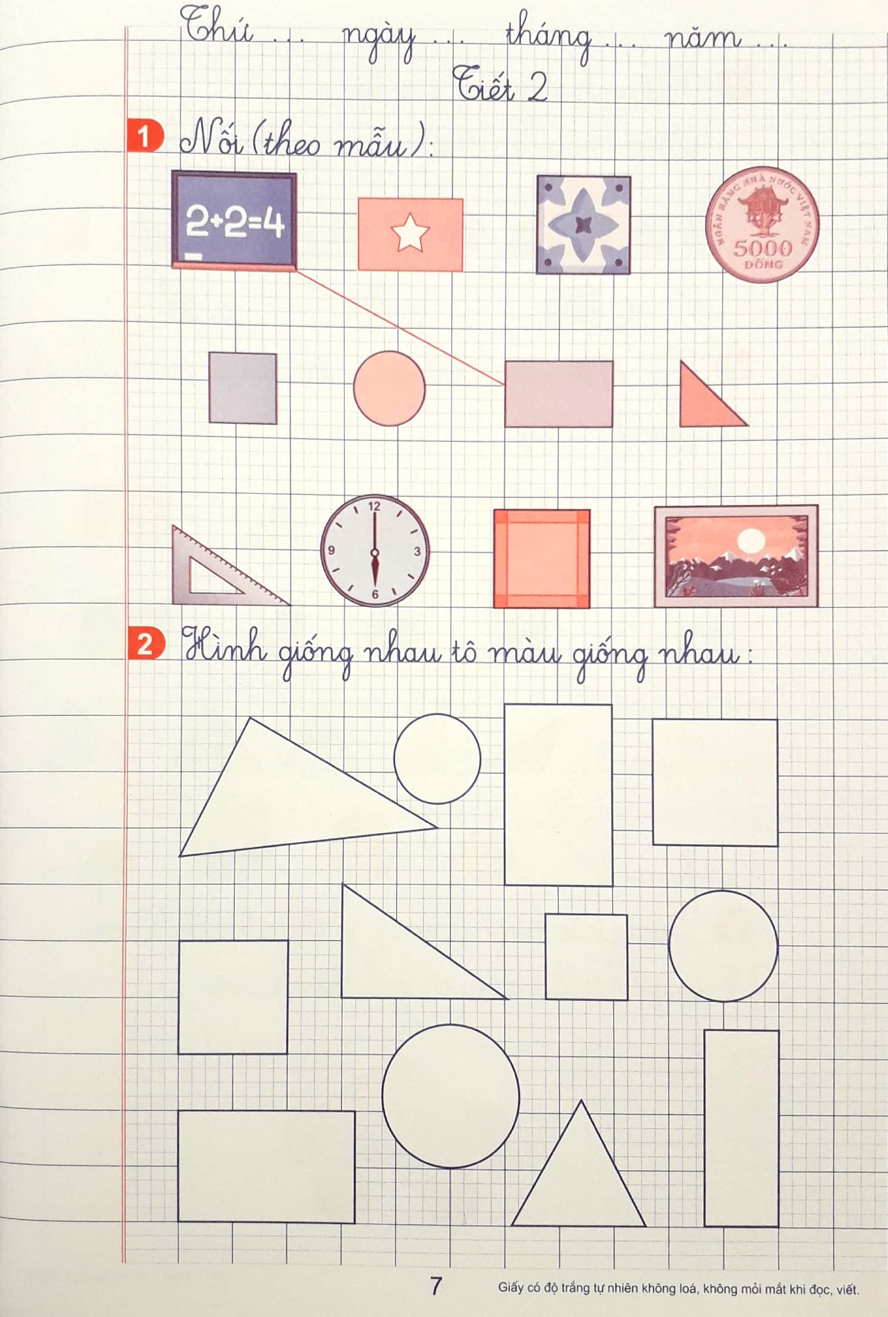 Bộ Vở Ô Li Bài Tập Toán Lớp 1 (Quyển 1) - Ảnh 6