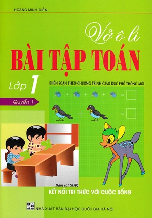 bộ vở ô li bài tập toán lớp 1 - quyển 1 (bám sát sgk kết nối tri thức với cuộc sống) - Ảnh 2