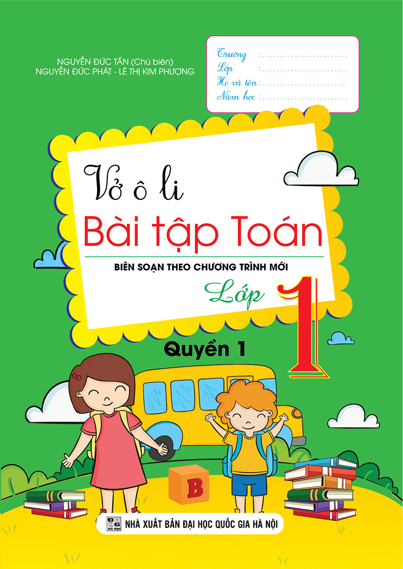 bộ vở ô li bài tập toán lớp 1 - quyển 1 (biên soạn theo chương trình mới) - Ảnh 2