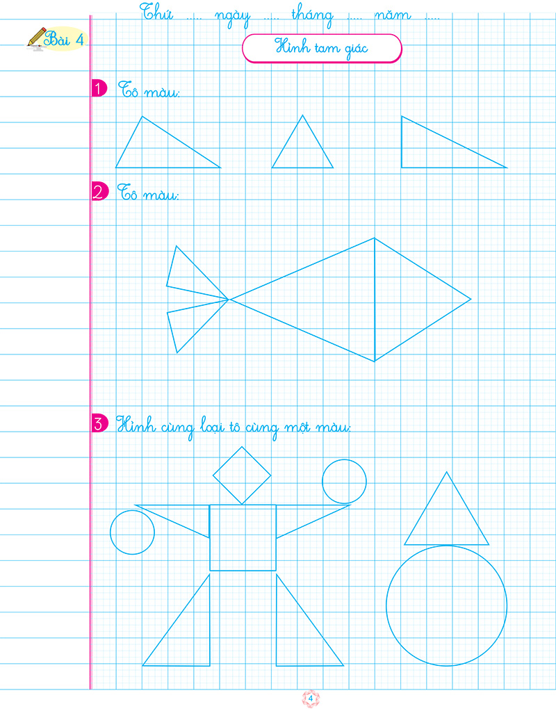 bộ vở ô li bài tập toán lớp 1 - quyển 1 (biên soạn theo chương trình mới) - Ảnh 6