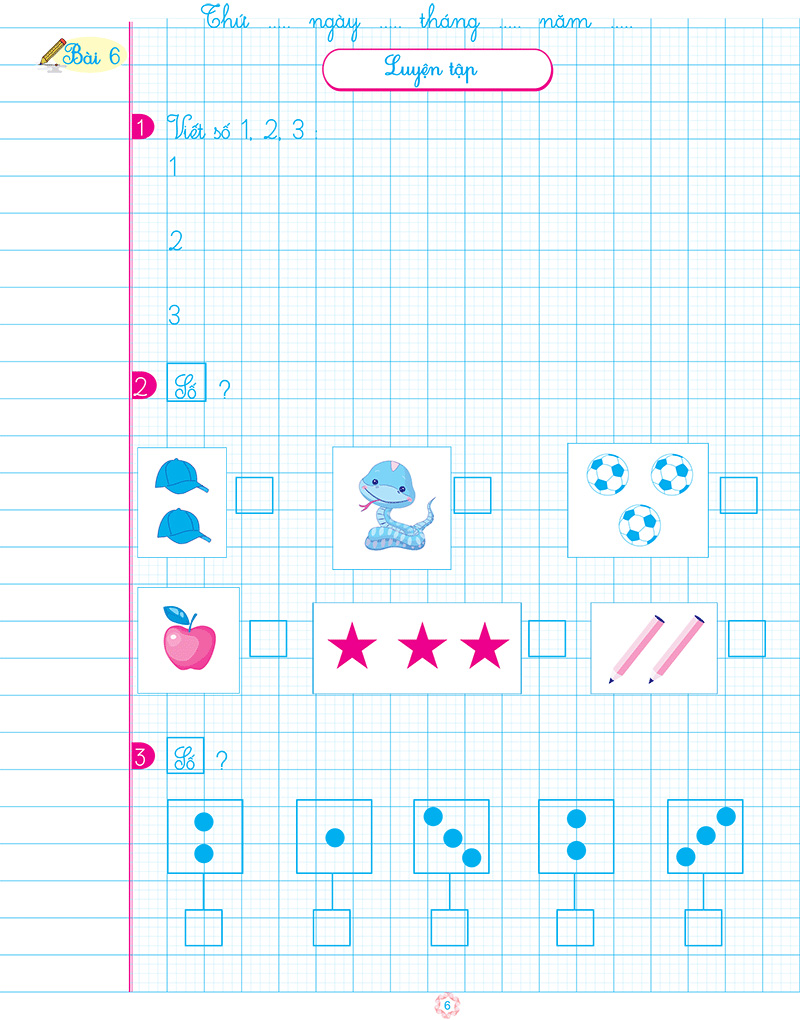 bộ vở ô li bài tập toán lớp 1 - quyển 1 (biên soạn theo chương trình mới) - Ảnh 9