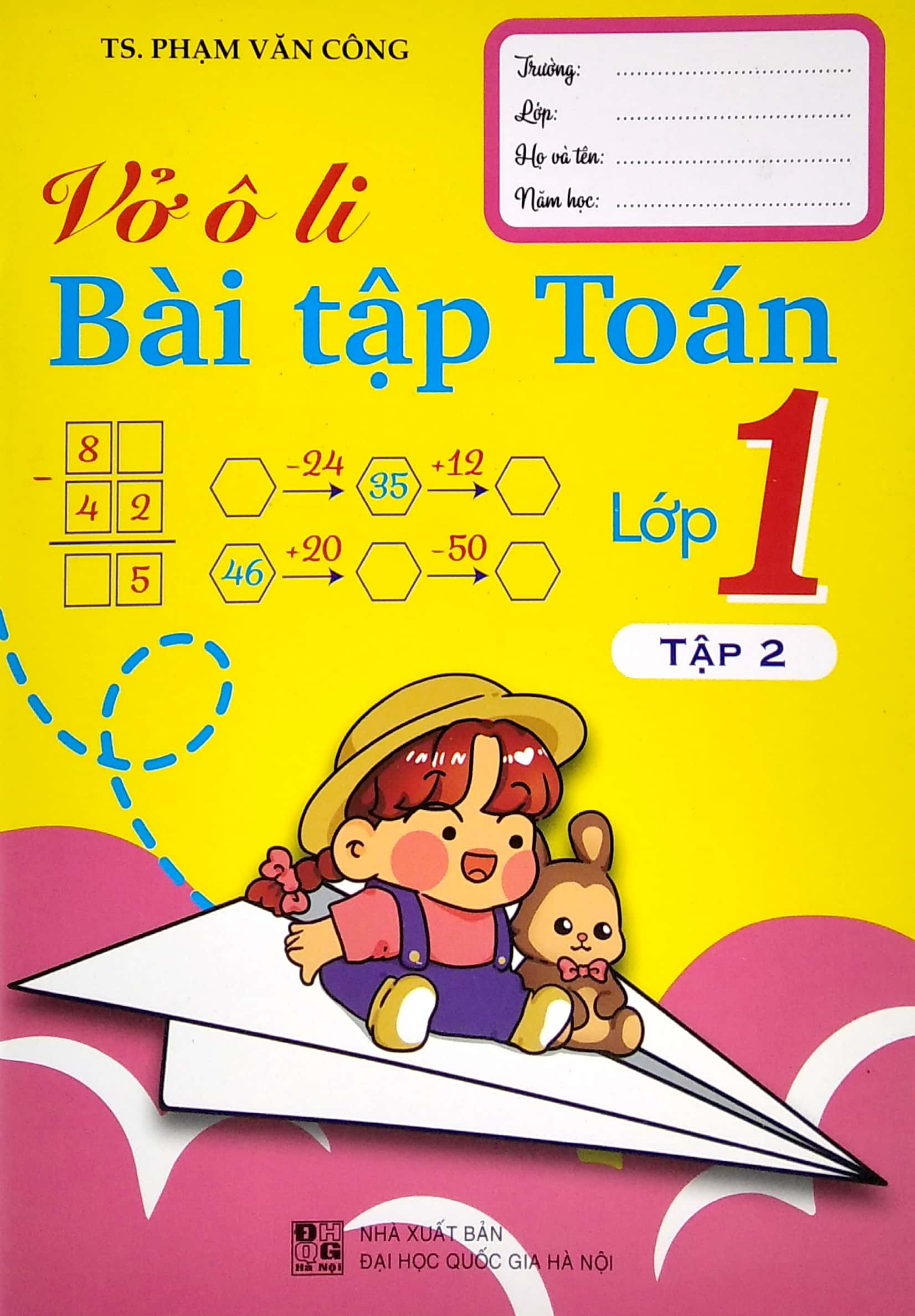 bộ vở ô li bài tập toán lớp 1 - tập 2 - Ảnh 2