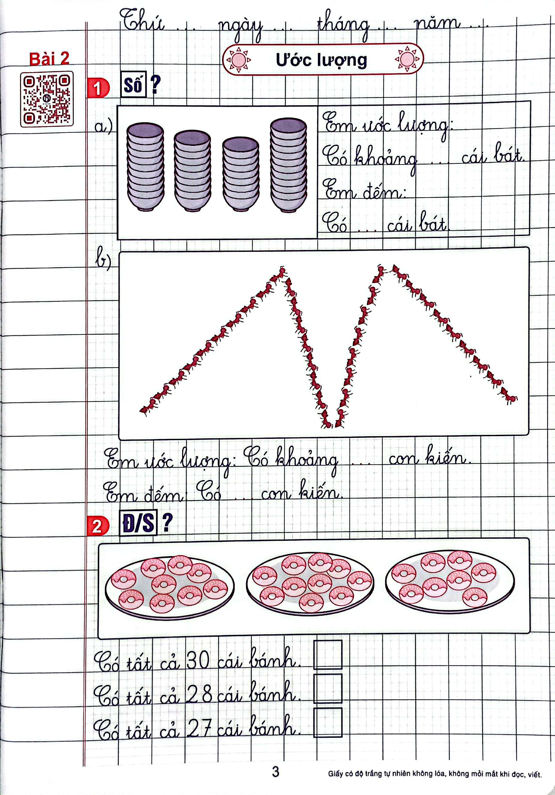 Bộ Vở Ô Li Bài Tập Toán Lớp 2 (Quyển 1) - Ảnh 5