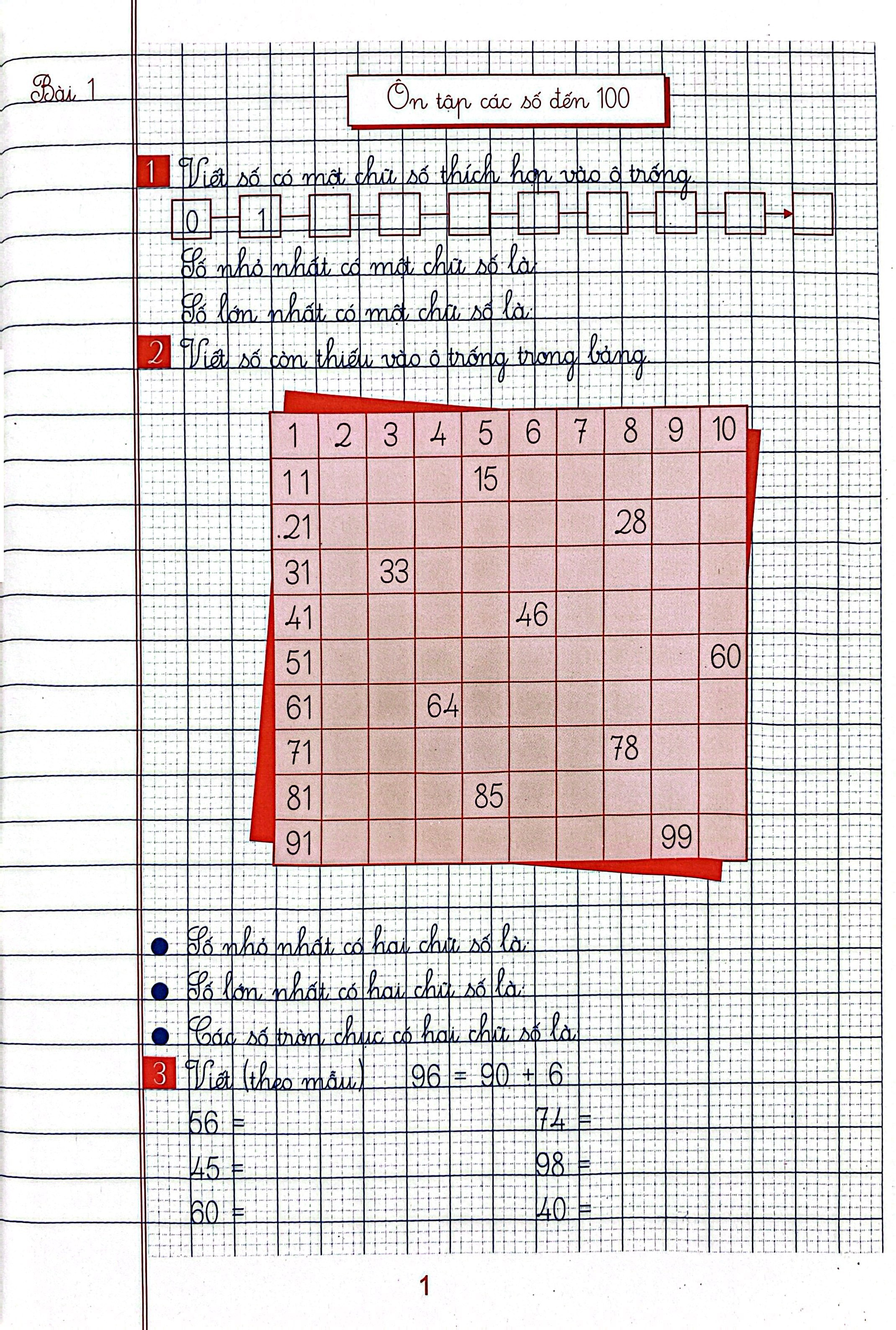 Bộ Vở Ô Li Bài Tập Toán Lớp 2 - Quyển 1 (Kết Nối) (Tái Bản 2025) - Ảnh 3