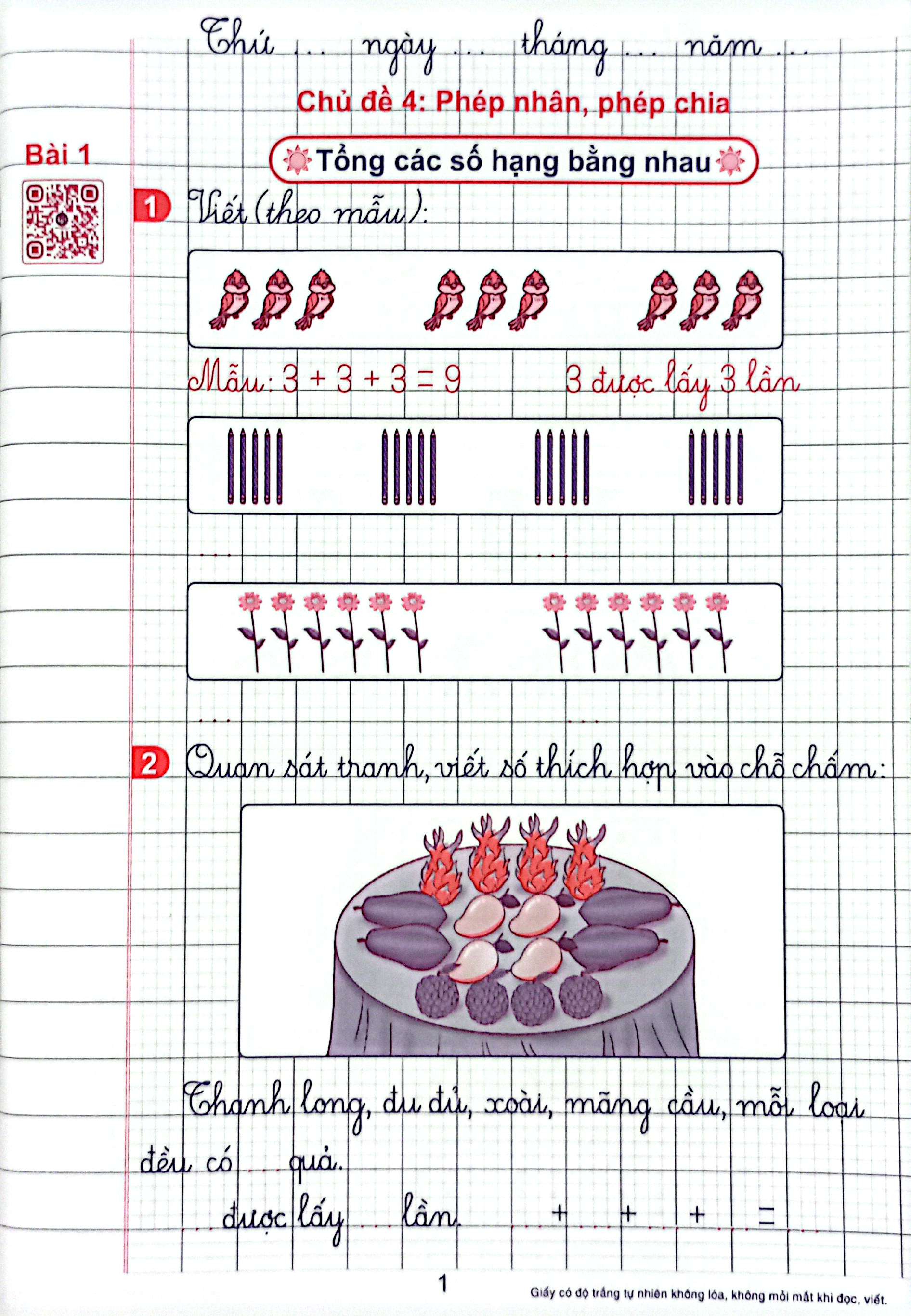 Bộ Vở Ô Li Bài Tập Toán Lớp 2 (Quyển 2) - Ảnh 3