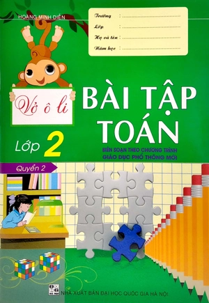 bộ vở ô li bài tập toán lớp 2 - quyển 2 (biên soạn theo chương trình giáo dục phổ thông mới) - Ảnh 2