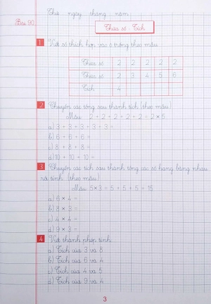 bộ vở ô li bài tập toán lớp 2 - quyển 2 (biên soạn theo chương trình giáo dục phổ thông mới) - Ảnh 5