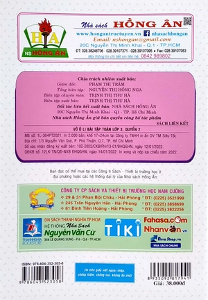 bộ vở ô li bài tập toán lớp 3 - quyển 2 (biên soạn theo chương trình gdpt mới định hướng phát triển năng lực) - Ảnh 6