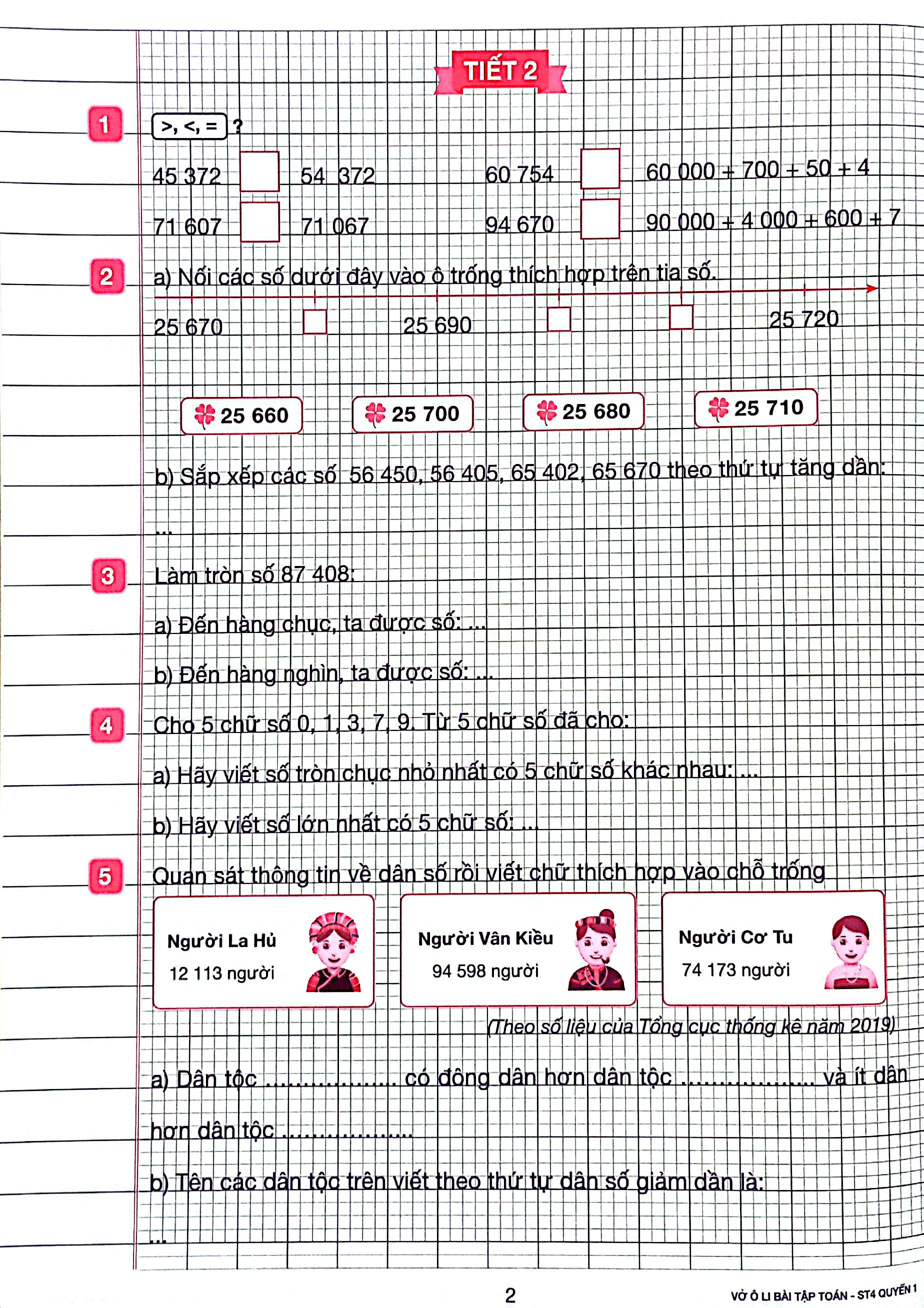 bộ vở ô li bài tập toán lớp 4 - quyển 1 - Ảnh 4