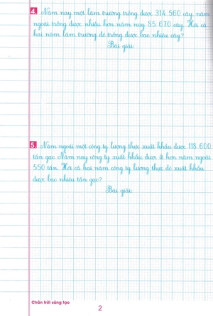 bộ vở ô li bài tập toán lớp 4 - quyển 1 (biên soạn theo chương trình sgk chân trời sáng tạo) - Ảnh 4