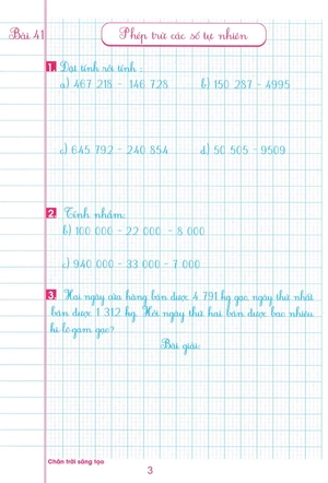 bộ vở ô li bài tập toán lớp 4 - quyển 1 (biên soạn theo chương trình sgk chân trời sáng tạo) - Ảnh 5