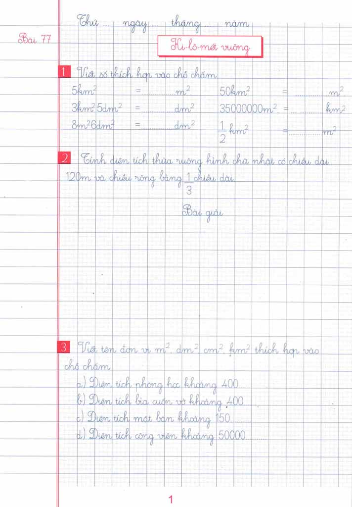 bộ vở ô li bài tập toán lớp 4 - quyển 2 (dùng chung cho các bộ sgk hiện hành) - Ảnh 3