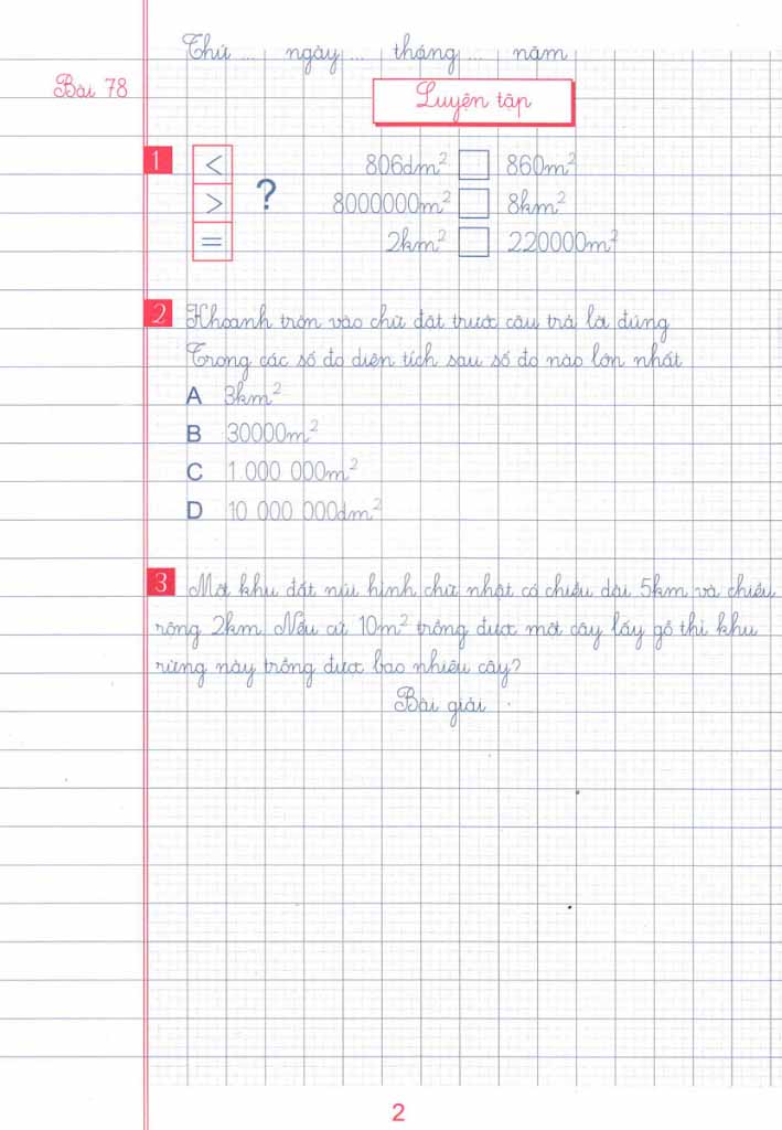 bộ vở ô li bài tập toán lớp 4 - quyển 2 (dùng chung cho các bộ sgk hiện hành) - Ảnh 4