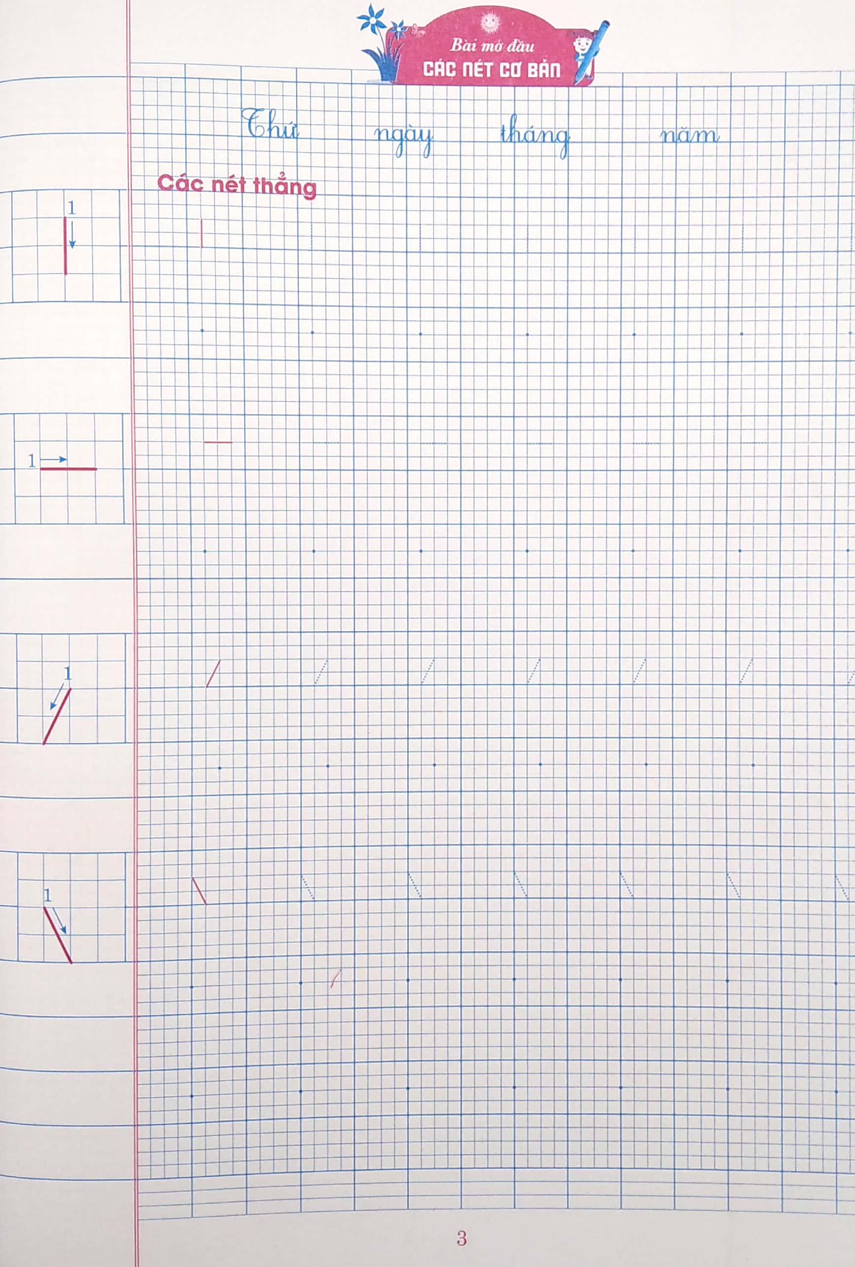 bộ vở ô li có chữ viết mẫu 1 - quyển 1 - cánh diều - Ảnh 3