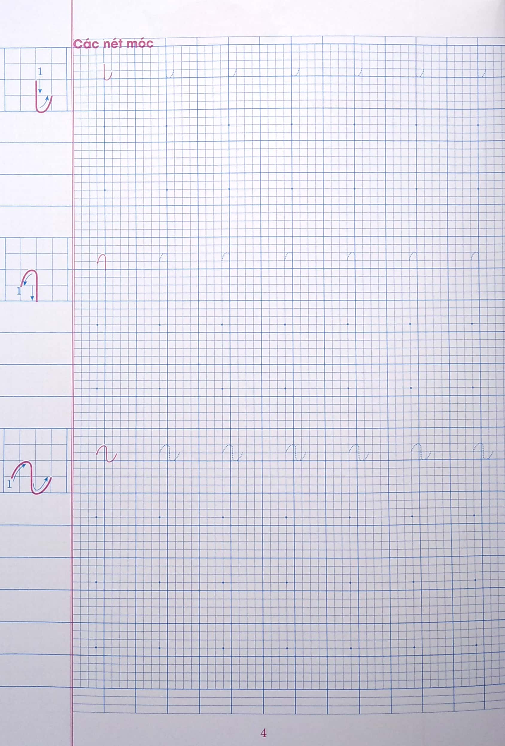 bộ vở ô li có chữ viết mẫu 1 - quyển 1 - cánh diều - Ảnh 4