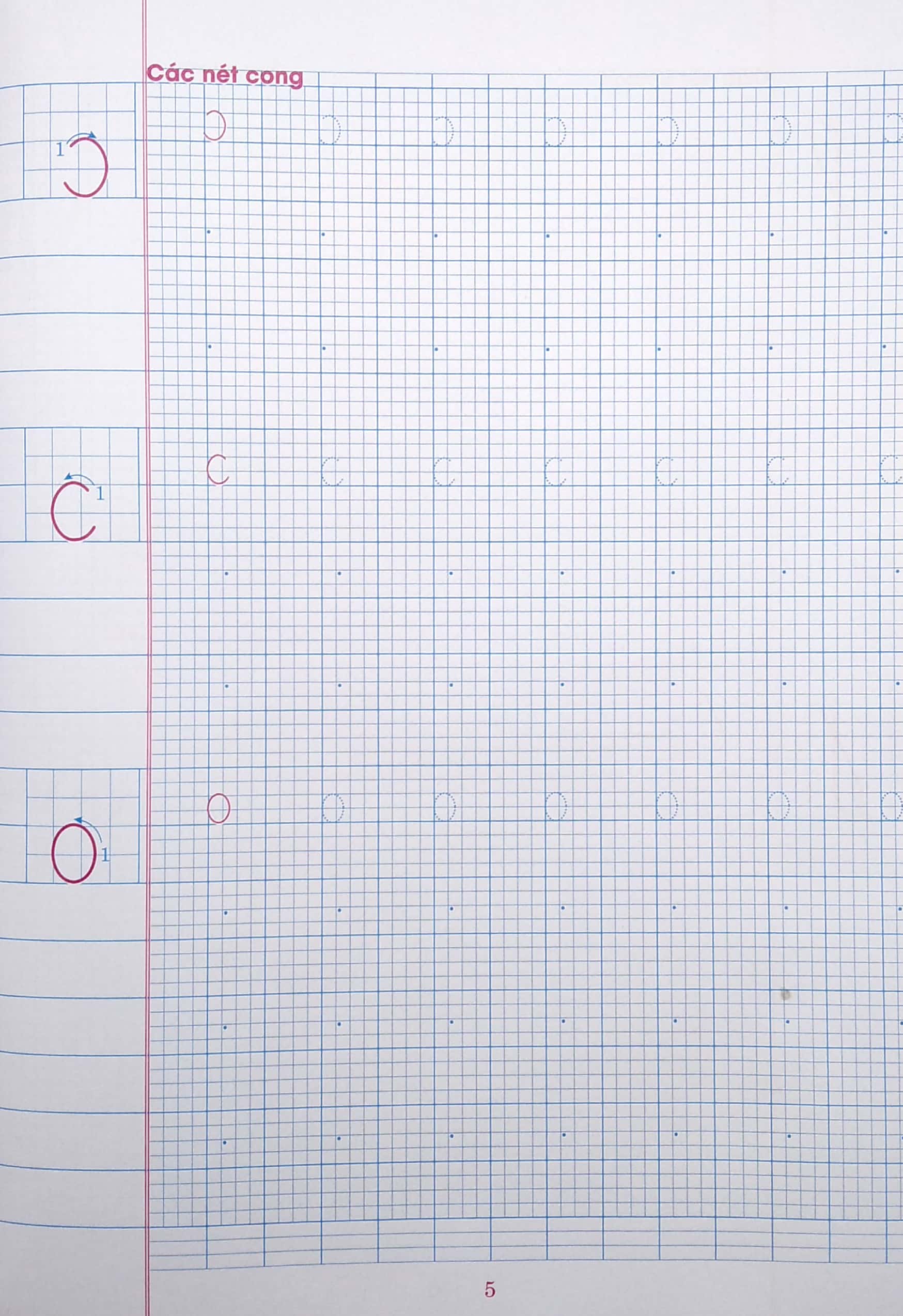 bộ vở ô li có chữ viết mẫu 1 - quyển 1 - cánh diều - Ảnh 5