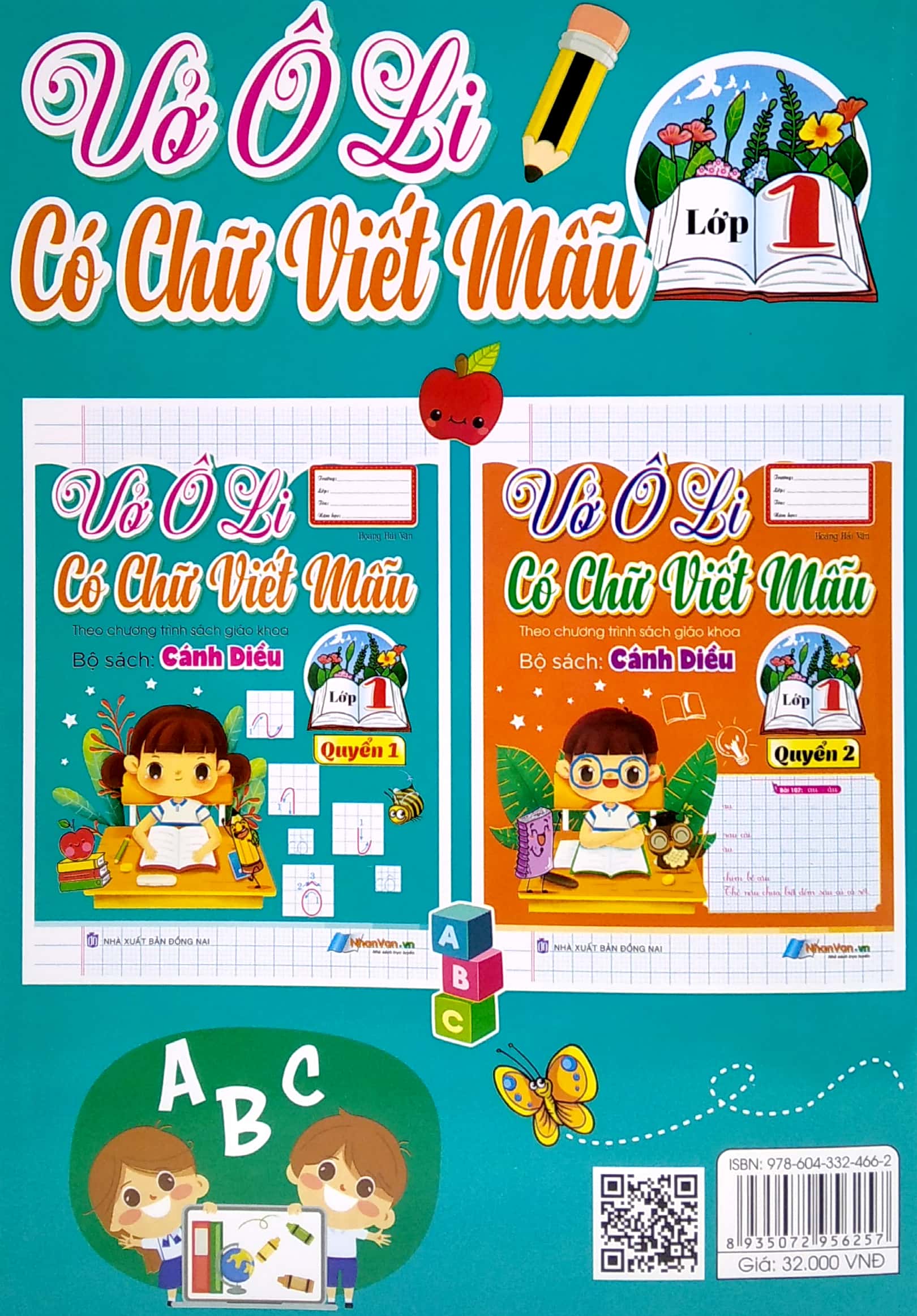 bộ vở ô li có chữ viết mẫu 1 - quyển 1 - cánh diều - Ảnh 6