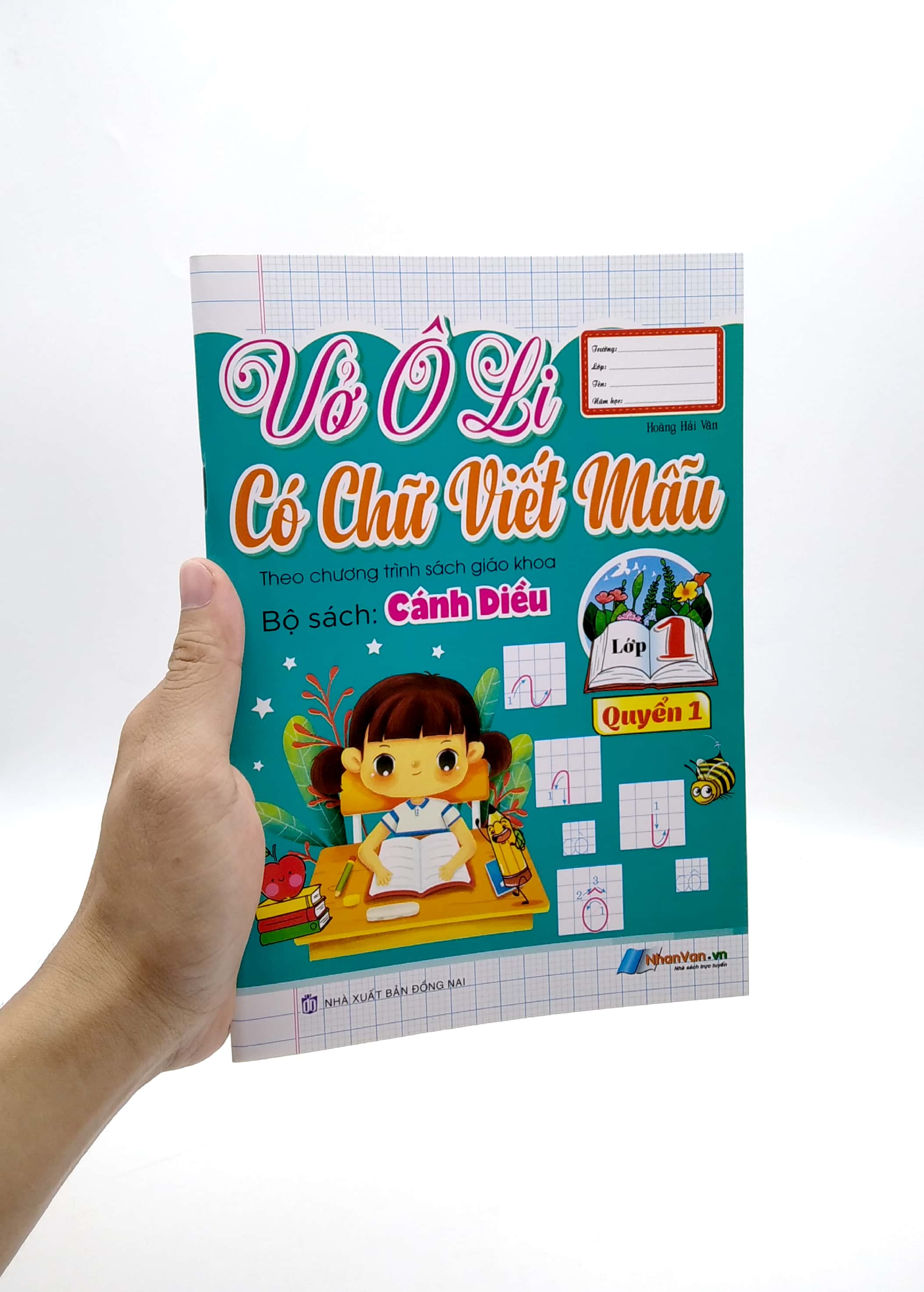 bộ vở ô li có chữ viết mẫu 1 - quyển 1 - cánh diều - Ảnh 7