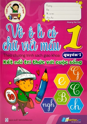 bộ vở ô li có chữ viết mẫu 1 - quyển 1 (theo kết nối tri thức với cuộc sống) - Ảnh 2