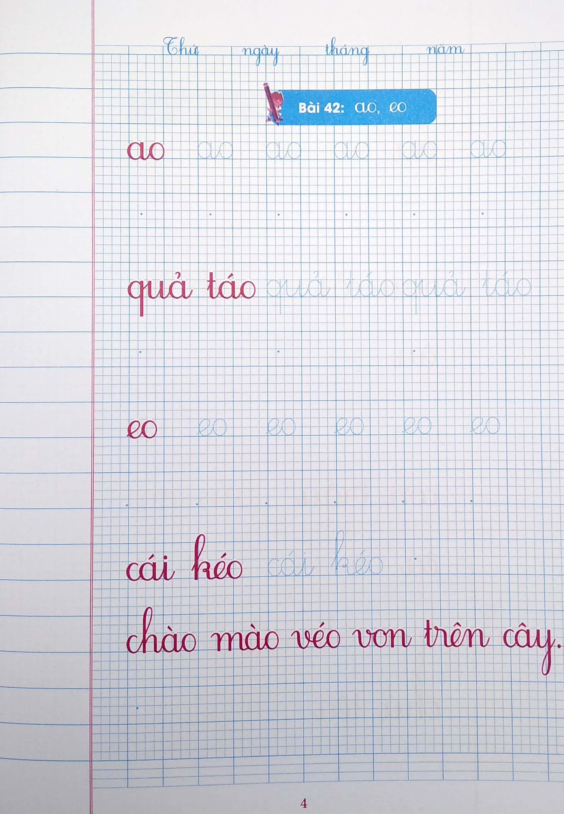 bộ vở ô li có chữ viết mẫu 1 - quyển 2 (theo kết nối tri thức với cuộc sống) - Ảnh 4