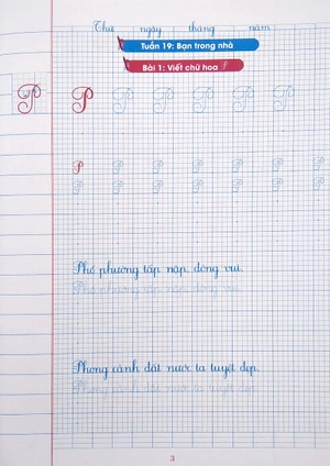 bộ vở ô li có chữ viết mẫu 2 - quyển 2 - cánh diều - Ảnh 3