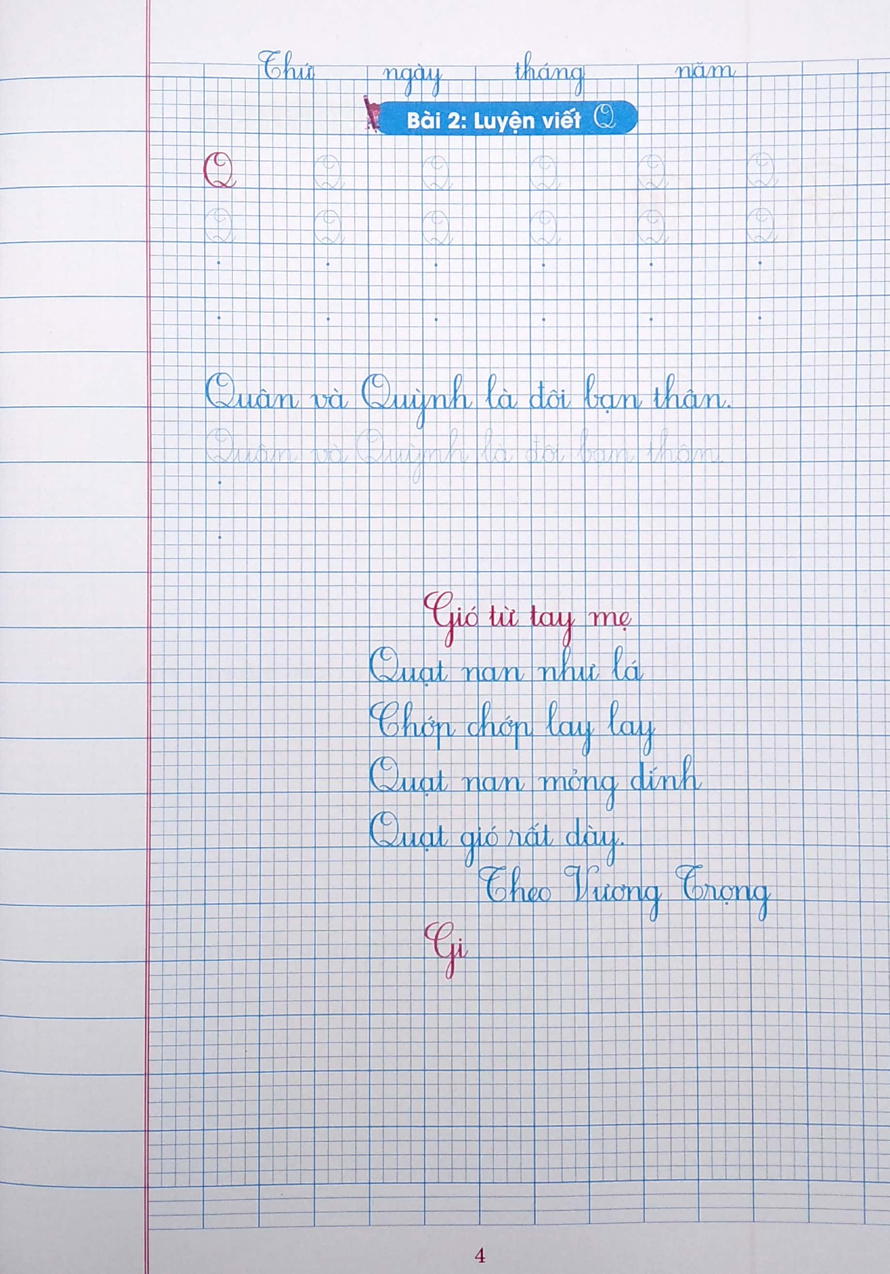 bộ vở ô li có chữ viết mẫu 2 - quyển 2 (theo kết nối tri thức với cuộc sống) - Ảnh 4