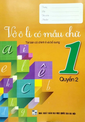 bộ vở ô li có mẫu chữ 1 - quyển 2 (tái bản có chỉnh lí và bổ sung) - Ảnh 2