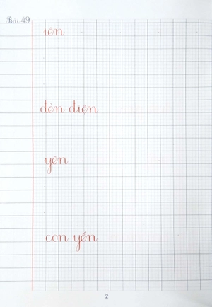 bộ vở ô li có mẫu chữ 1 - quyển 2 (tái bản có chỉnh lí và bổ sung) - Ảnh 6