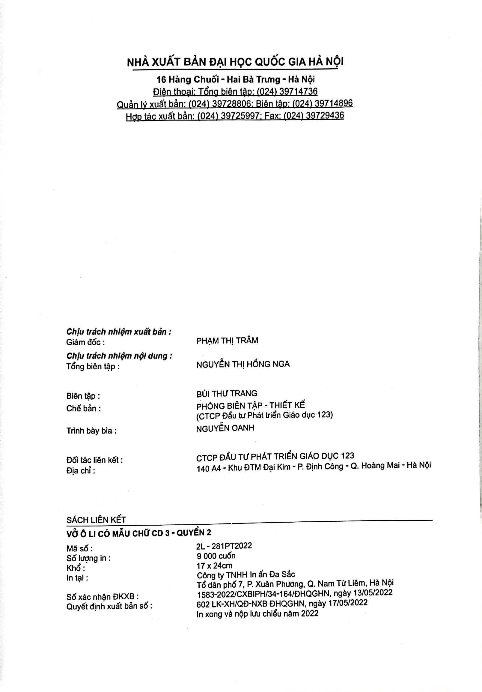 bộ vở ô li có mẫu chữ 3 - quyển 2 (cánh diều) (2023) - Ảnh 3