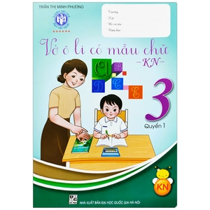 bộ vở ô li có mẫu chữ 3 - tập 1 (kết nối - 2022)