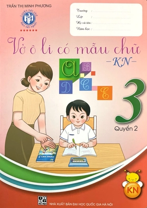 bộ vở ô li có mẫu chữ 3 - tập 2 (kết nối - 2022) - Ảnh 2