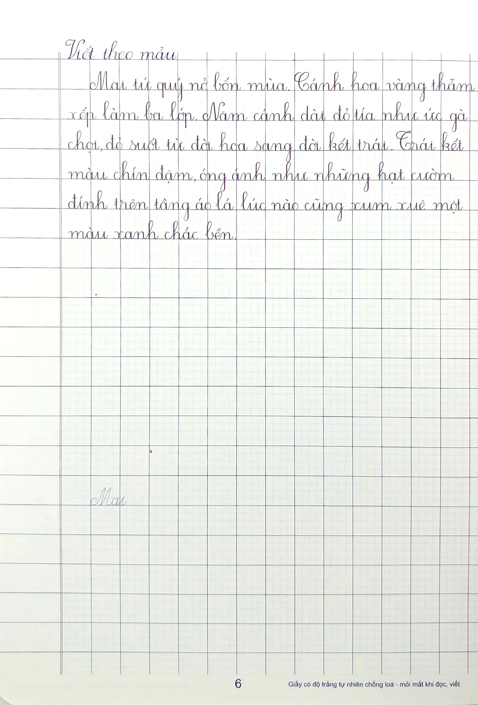 bộ vở ô li có mẫu chữ 4 - quyển 2 (2022) - Ảnh 7