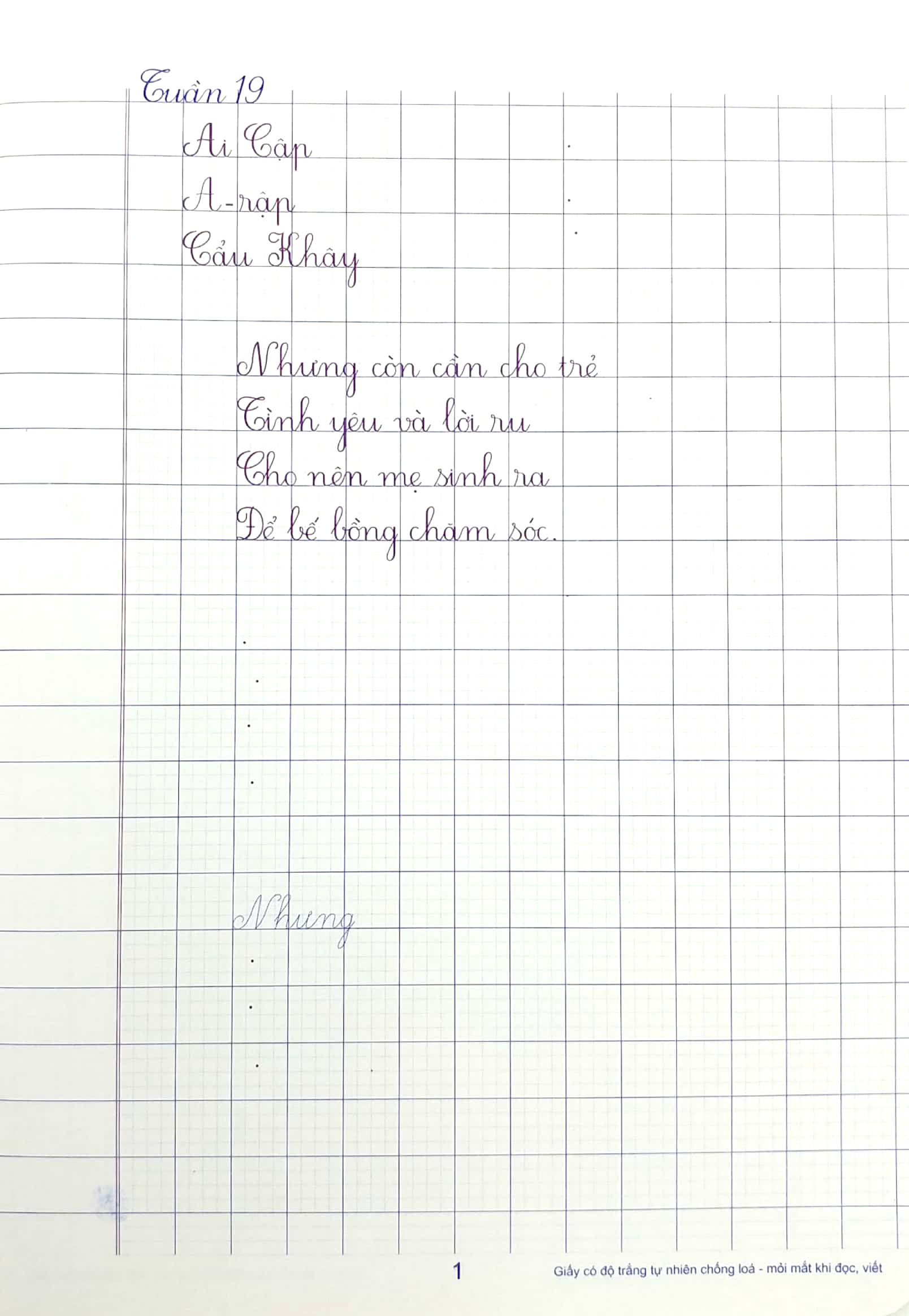 bộ vở ô li có mẫu chữ 4 - quyển 2 (tái bản 2023) - Ảnh 3