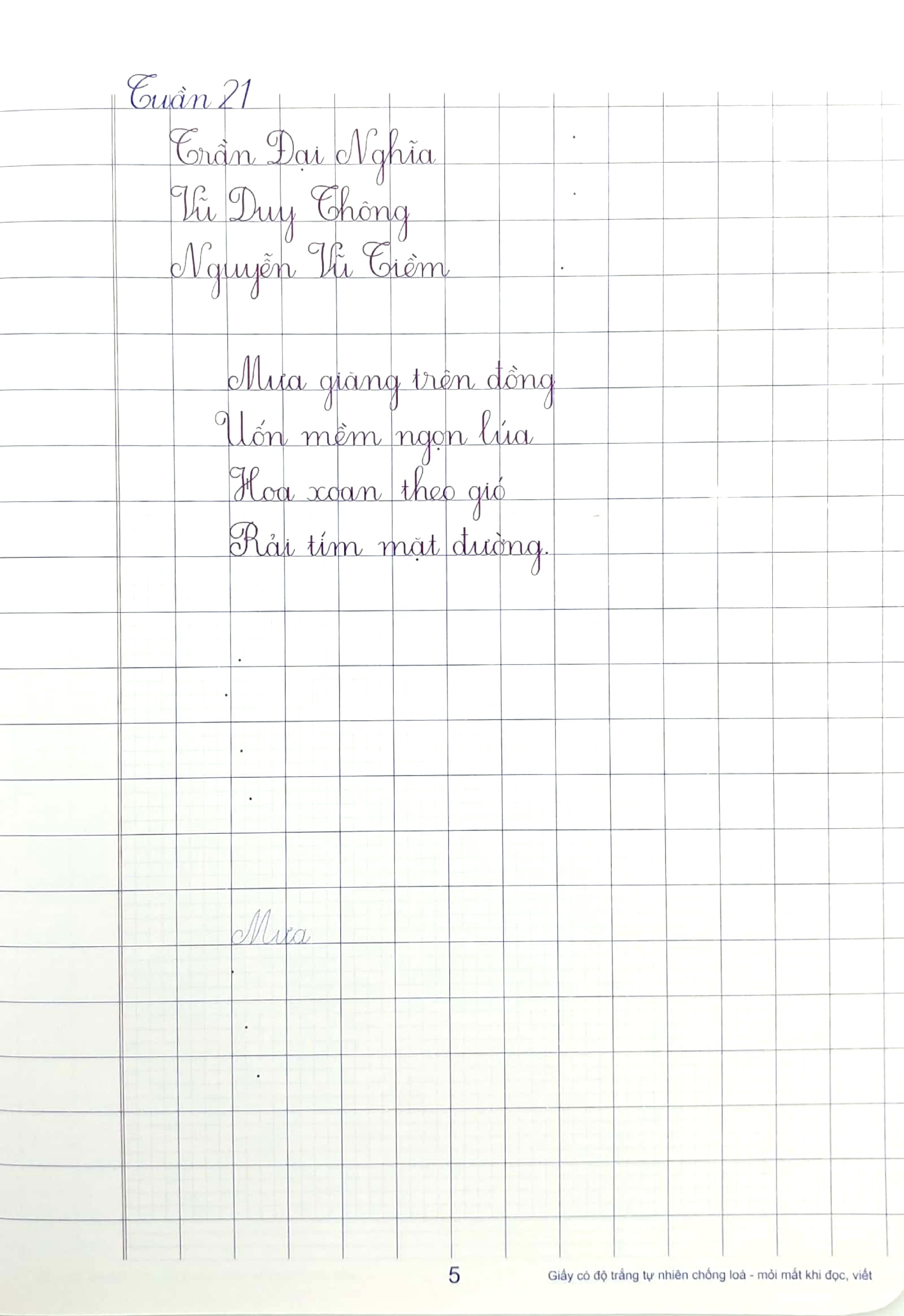 bộ vở ô li có mẫu chữ 4 - quyển 2 (tái bản 2023) - Ảnh 6