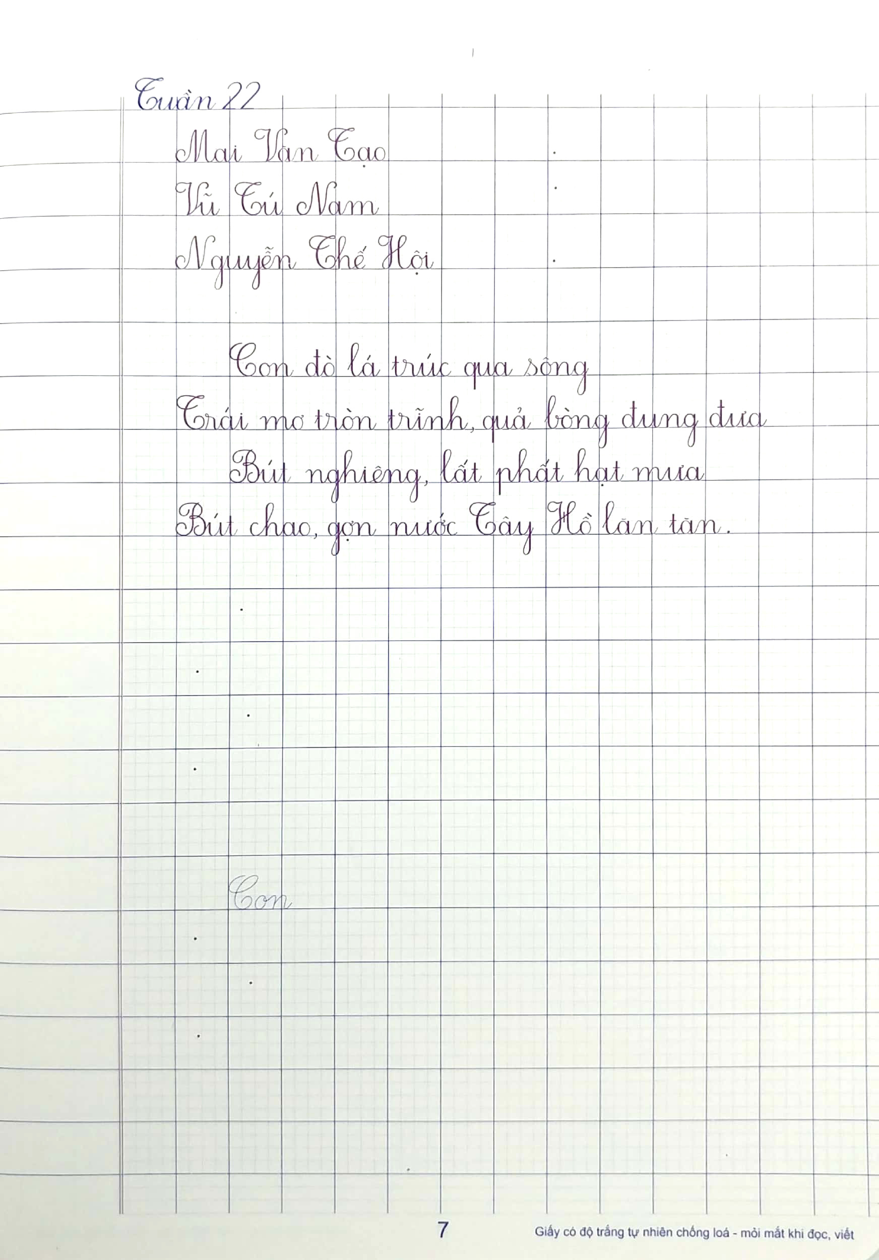 bộ vở ô li có mẫu chữ 4 - quyển 2 (tái bản 2023) - Ảnh 8