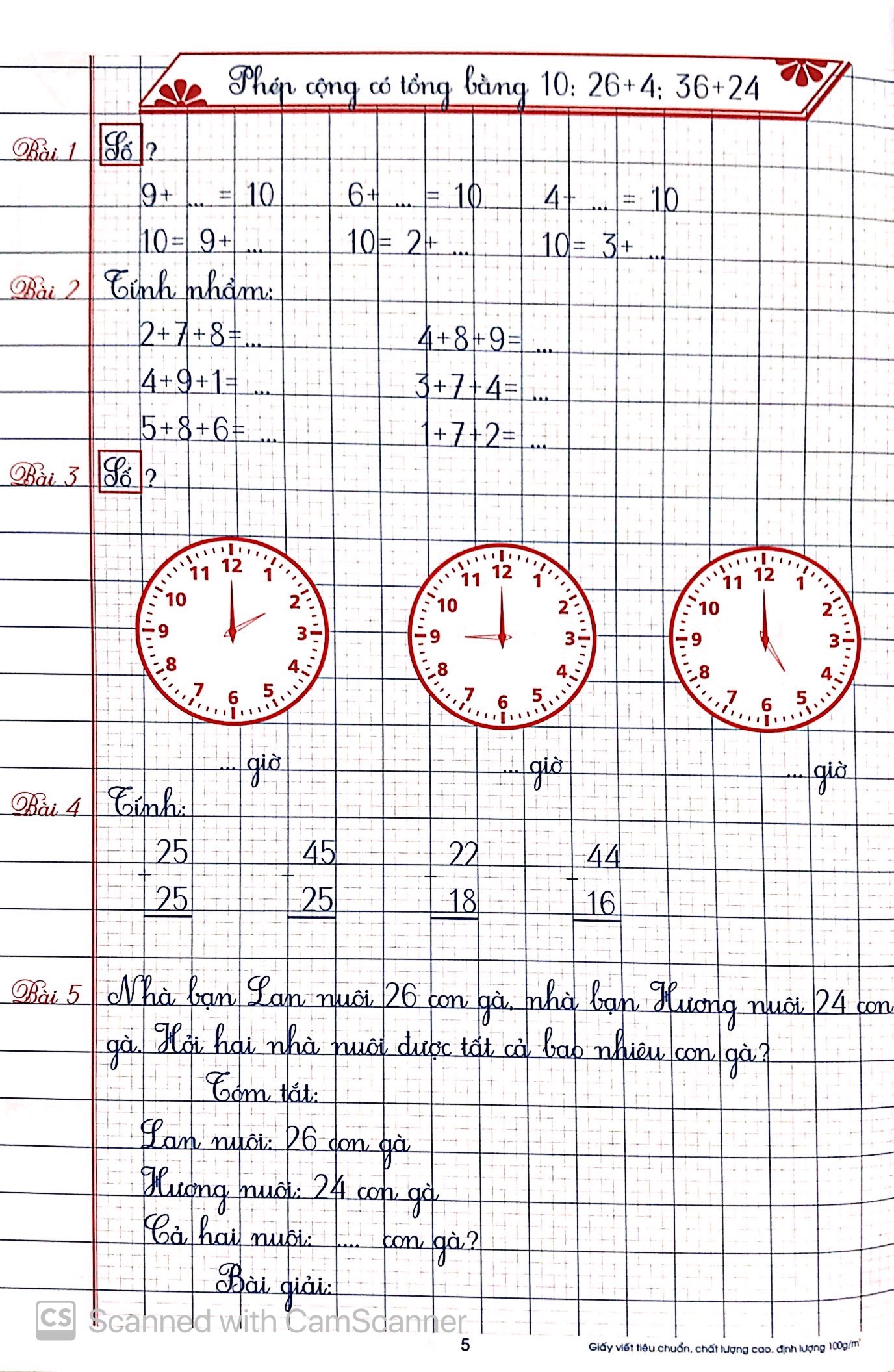 bộ vở ô li thực hành toán 2 - quyển 1 - Ảnh 7