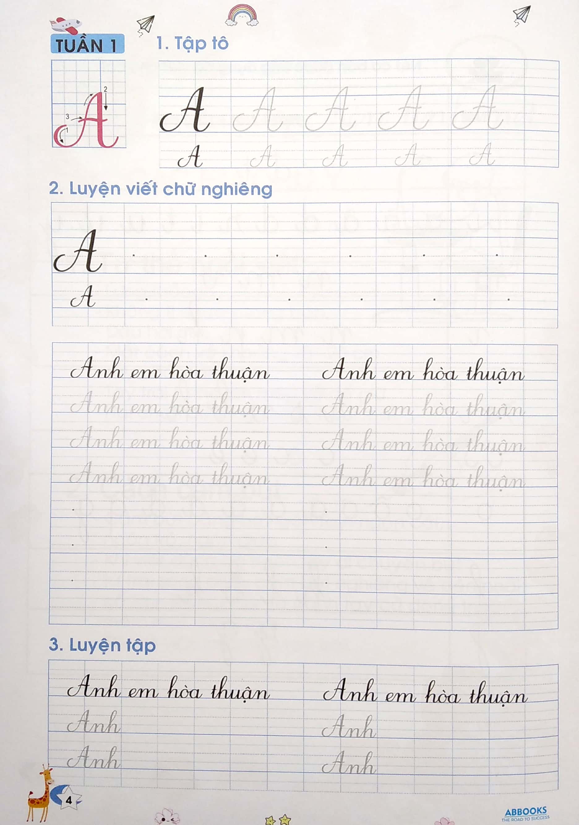 bộ vở ô ly có chữ mẫu luyện viết chữ đẹp - nâng cao chữ nghiêng, nét thanh nét đậm - tập 1 (tái bản) - Ảnh 6