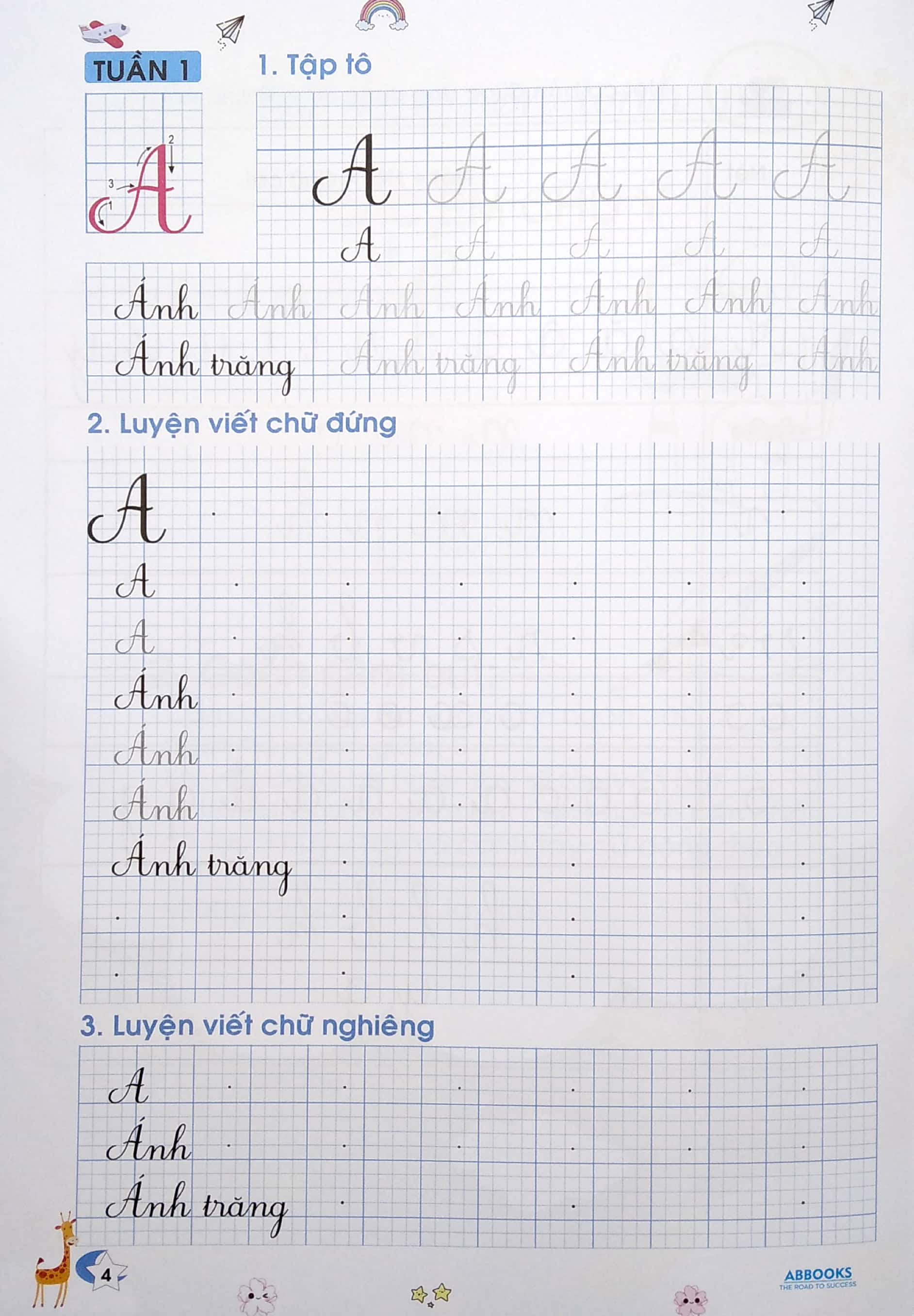 bộ vở ô ly có chữ mẫu luyện viết chữ đẹp - nét thanh nét đậm, chữ viết hoa - tập 1 (tái bản) - Ảnh 6