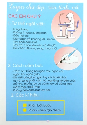 bộ vở ô ly luyện viết 1 - chữ cái - chữ ghép - theo chuẩn chương trình sách giáo khoa mới - bộ sách cánh diều - Ảnh 3