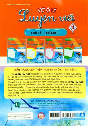 bộ vở ô ly luyện viết 1 - chữ cái - chữ ghép - theo chuẩn chương trình sách giáo khoa mới - bộ sách cánh diều - Ảnh 7